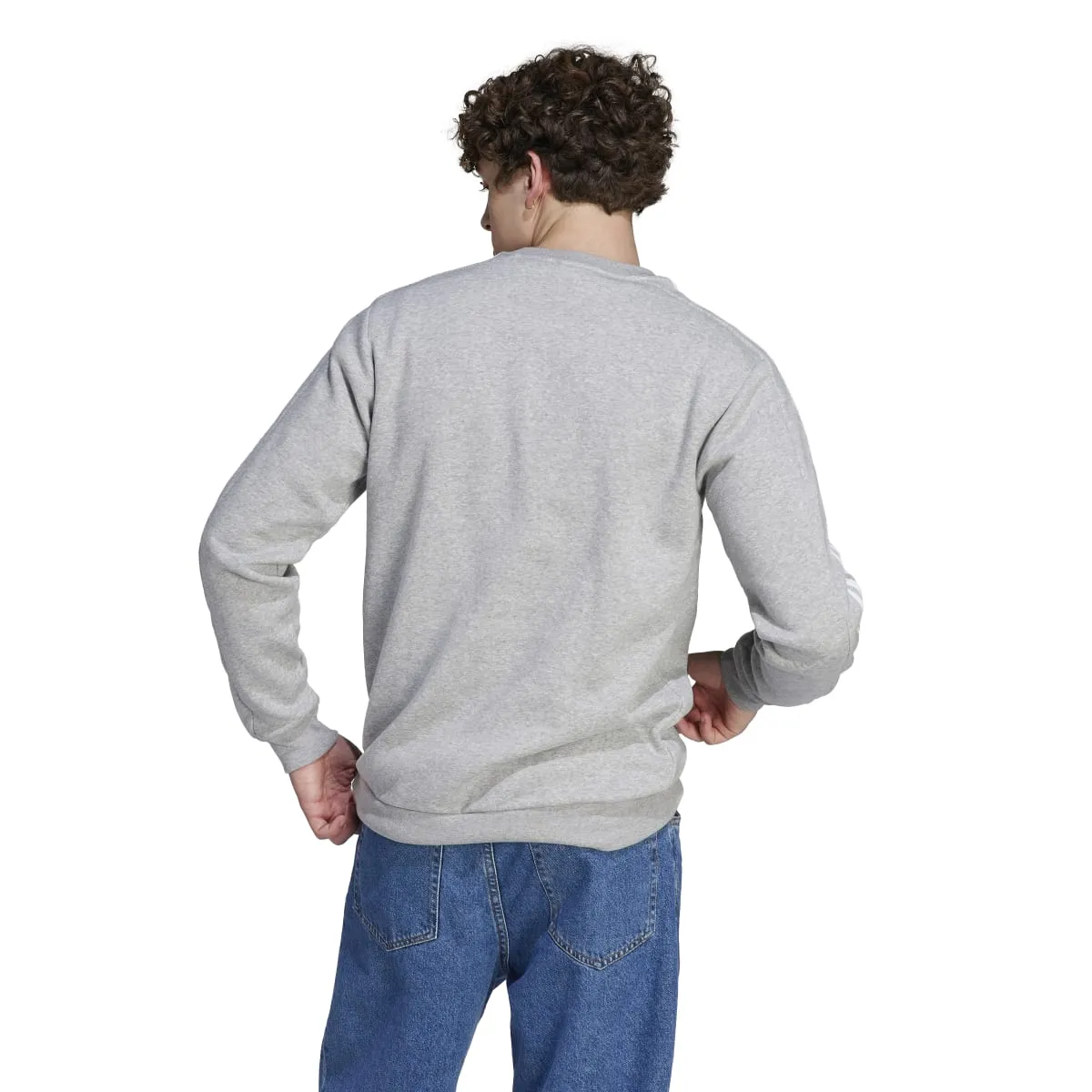 adidas Men's Essentials Fleece 3-Stripes Sweatshirt (Tall)