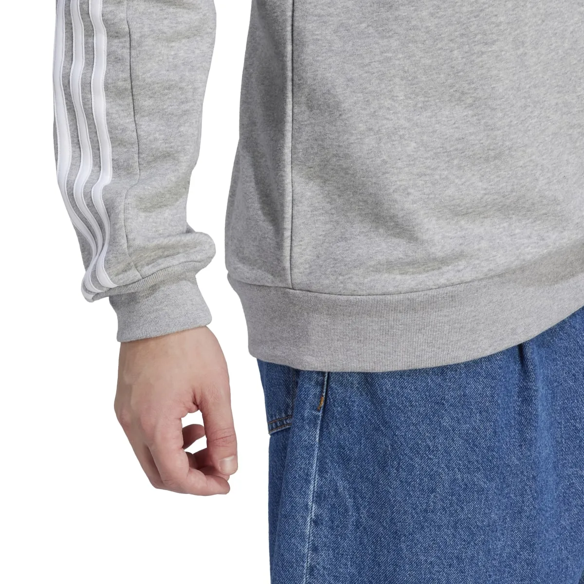 adidas Men's Essentials Fleece 3-Stripes Sweatshirt (Tall)