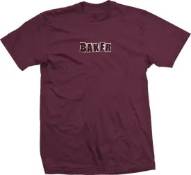 Baker Brand Logo Tee - Burgundy