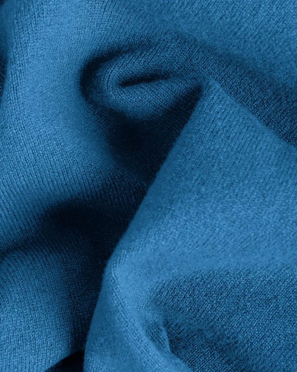 Blue Cashmere V-Neck Sweater
