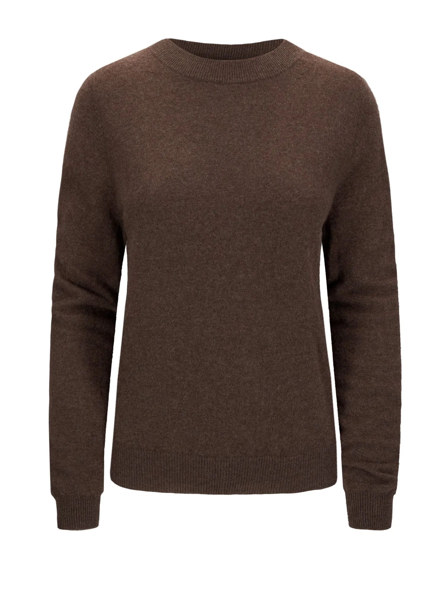 Cashmere sweater "Thora" - dark brown