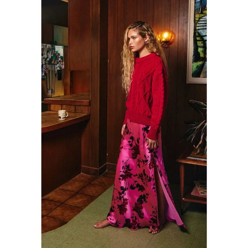 Chunky Cable Knit Sweater JAZZY ROSE