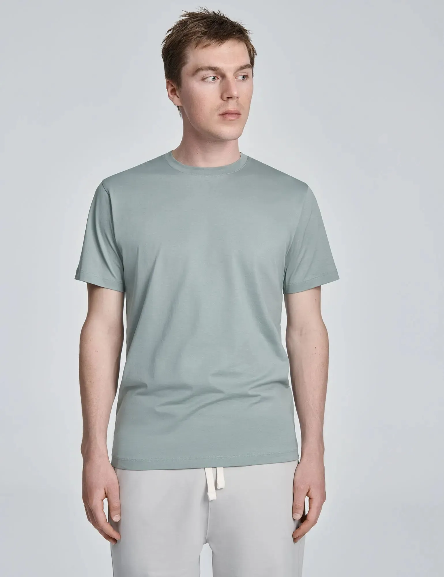 Crew Neck T Shirt- Jade