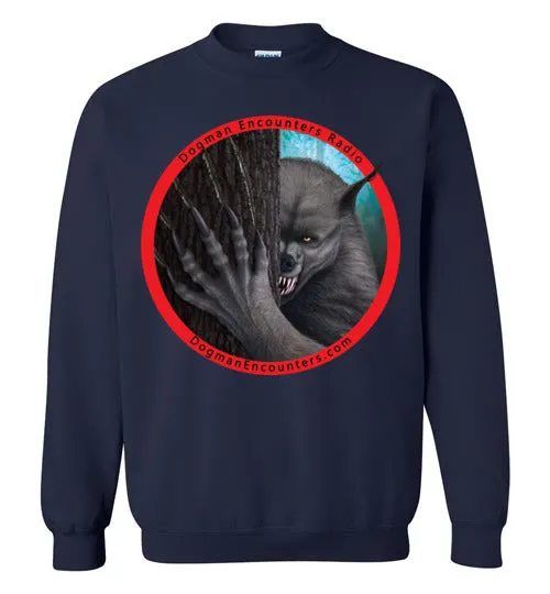 Dogman Encounters Rogue Collection Crew Neck Sweatshirt (red border with black font)