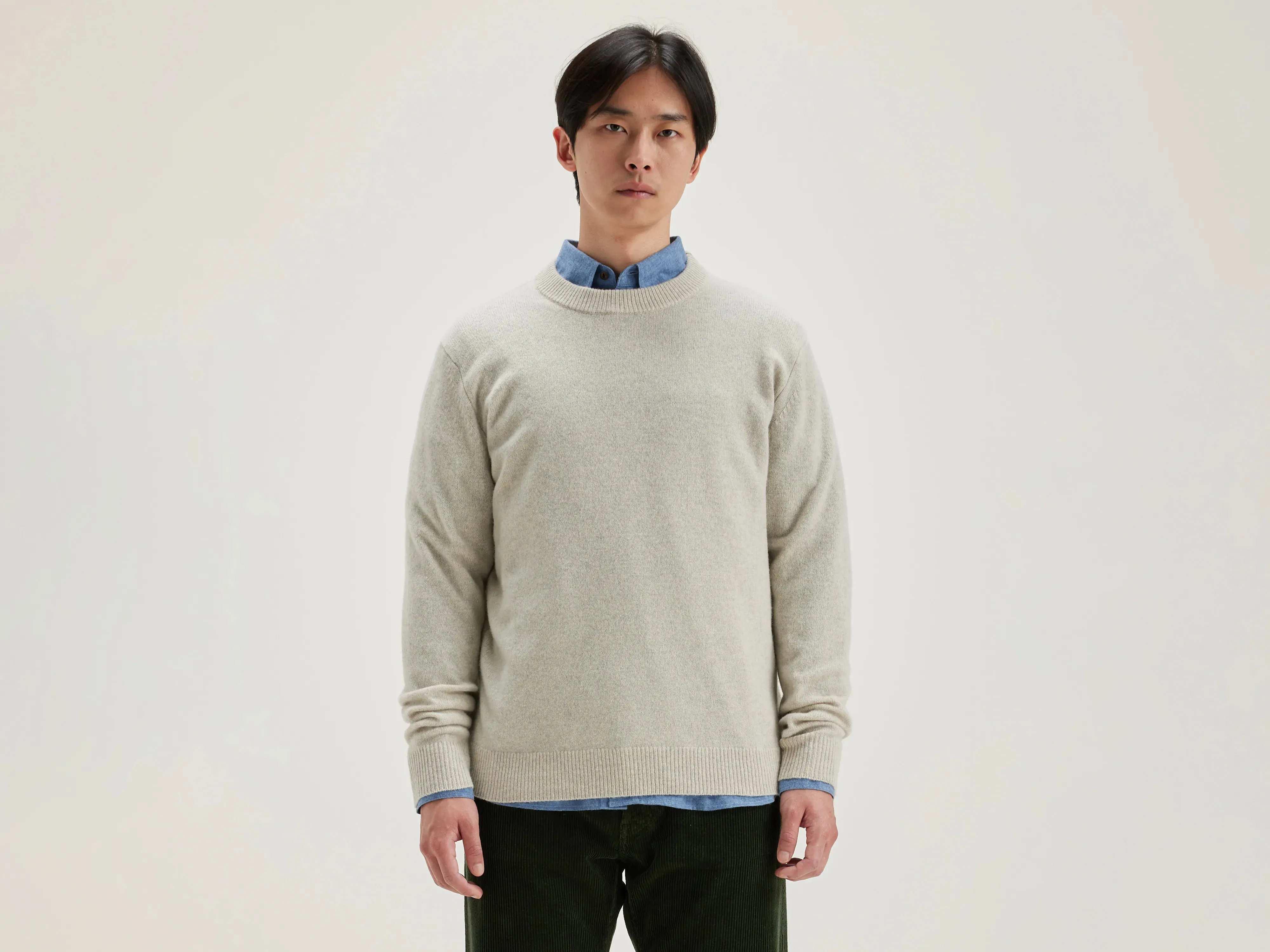 Donoon crew-neck sweater (242 / M / OYSTER)