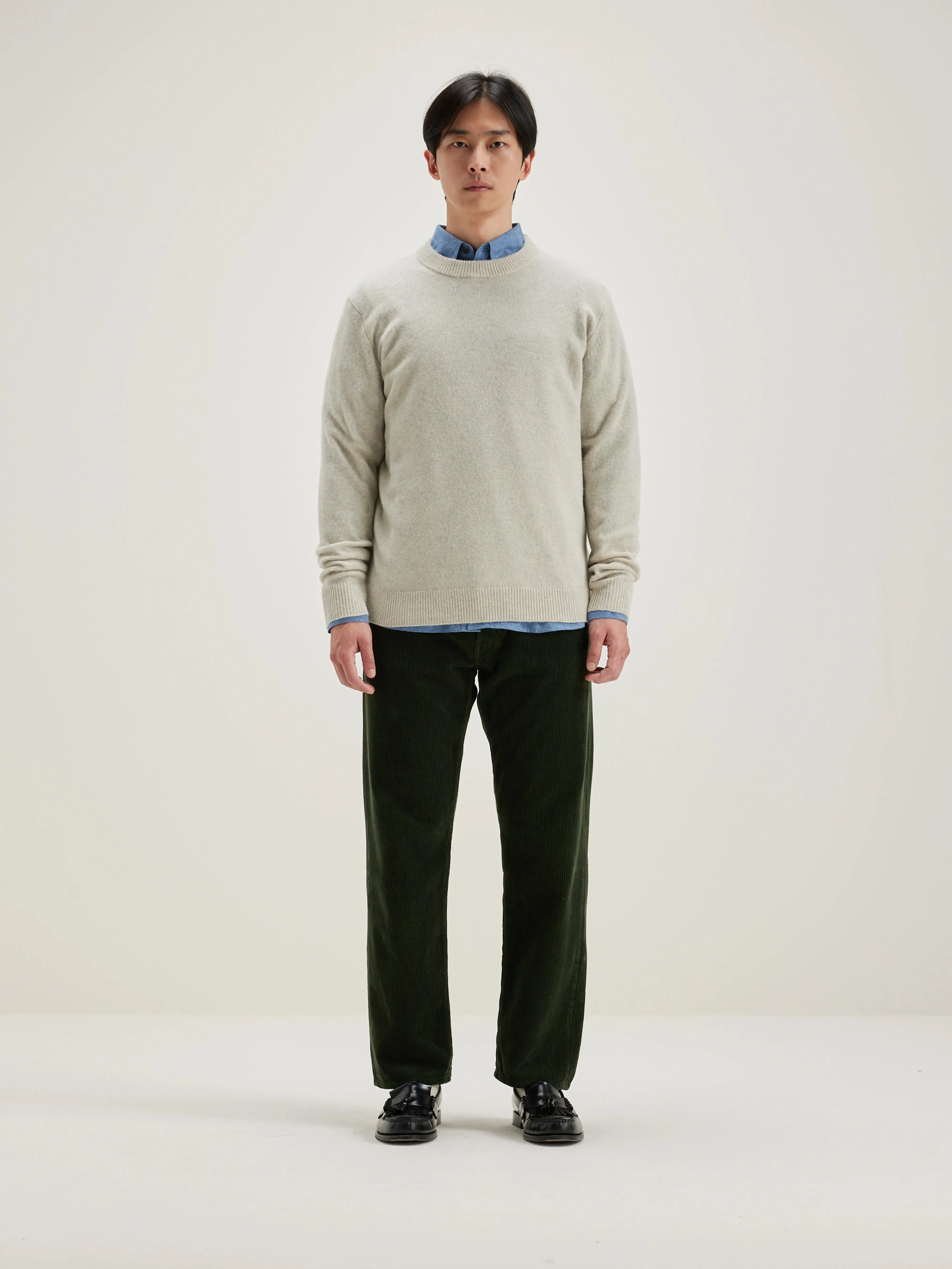 Donoon crew-neck sweater (242 / M / OYSTER)