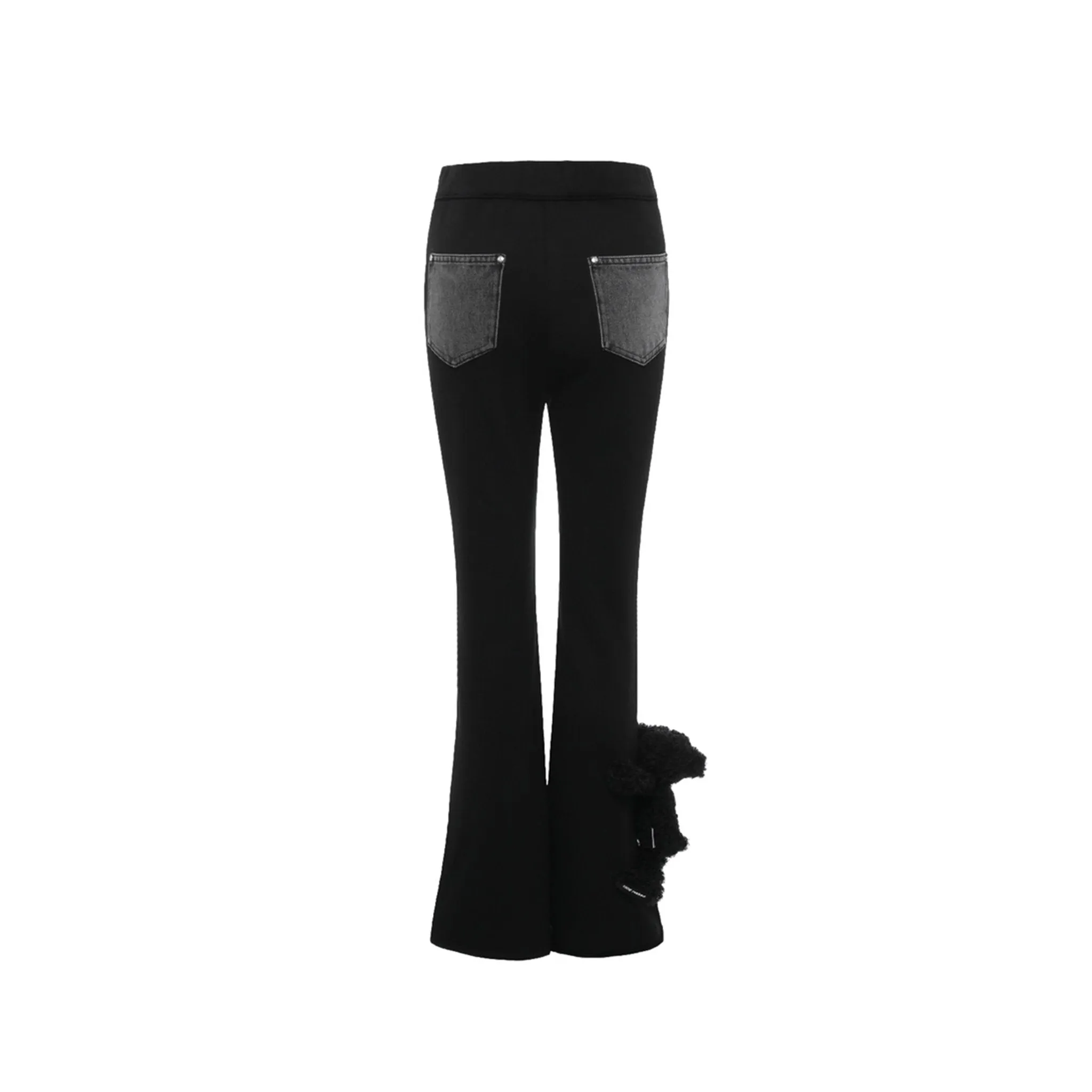 Doozoo Patch Curve Jeans in Black