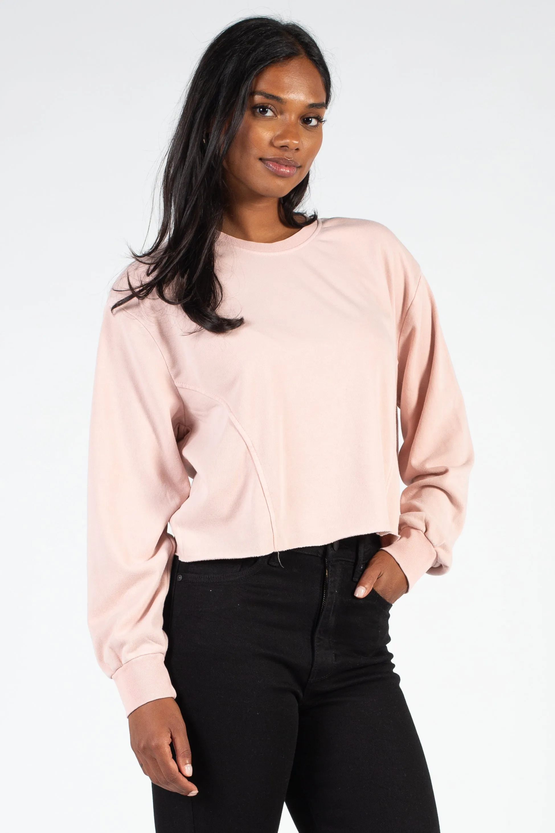 Ember Raw Hem Sweatshirt