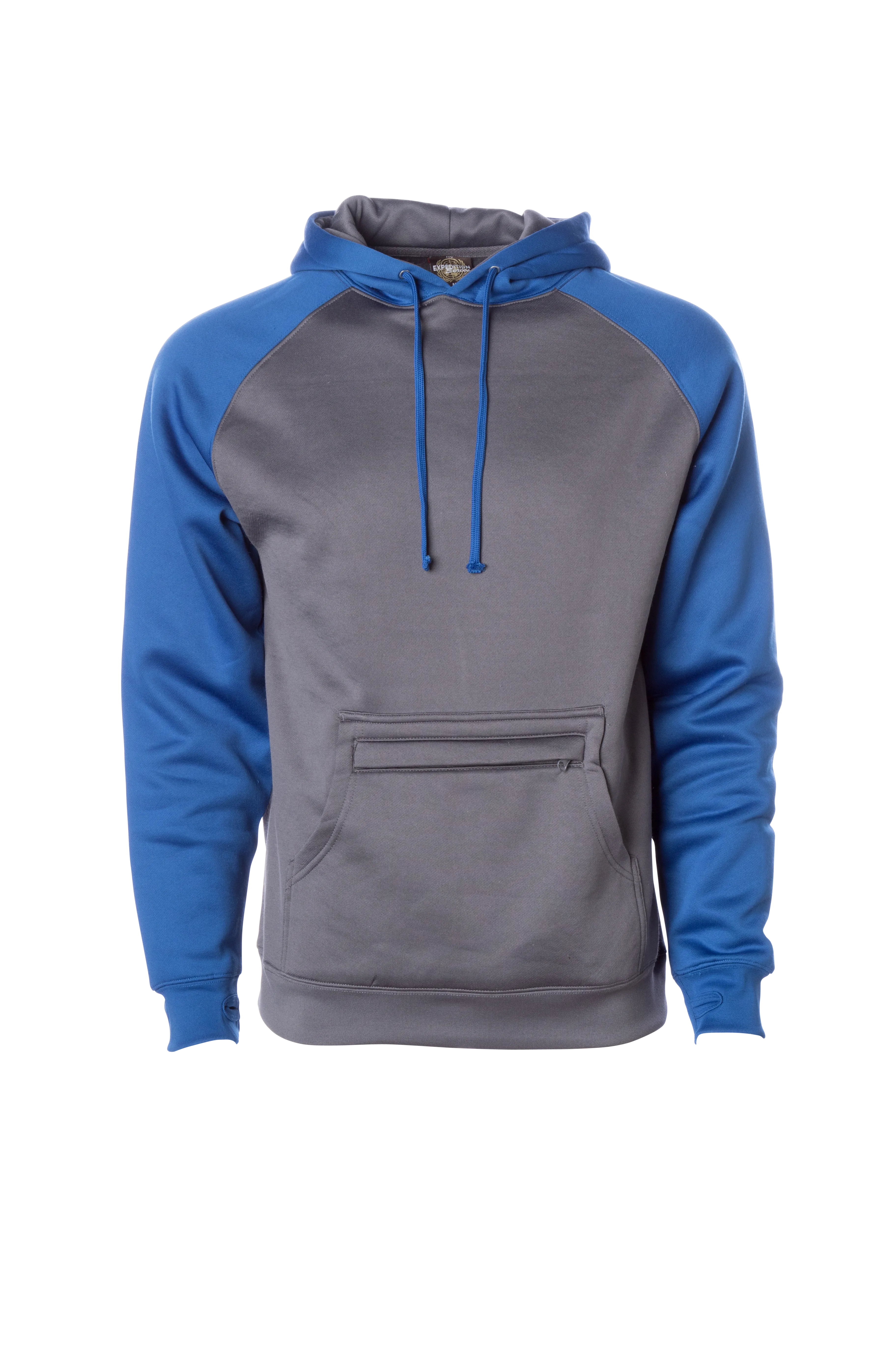 EXP450PP - Poly Raglan Pullover Hooded Sweatshirt