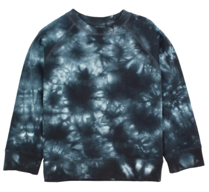 Feather 4 Arrow - Tie Dye Bonfire Pullover in Black