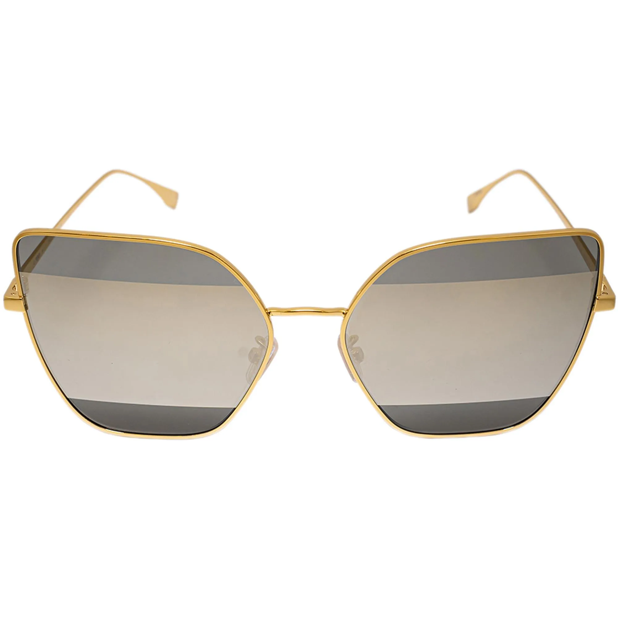 Fendi Women's Sunglasses - Mirrored Brown Plastic Lens Gold Frame | FE40015U 30C