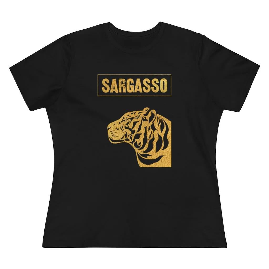 Gold Holistic Tiger, Women's Premium Tee