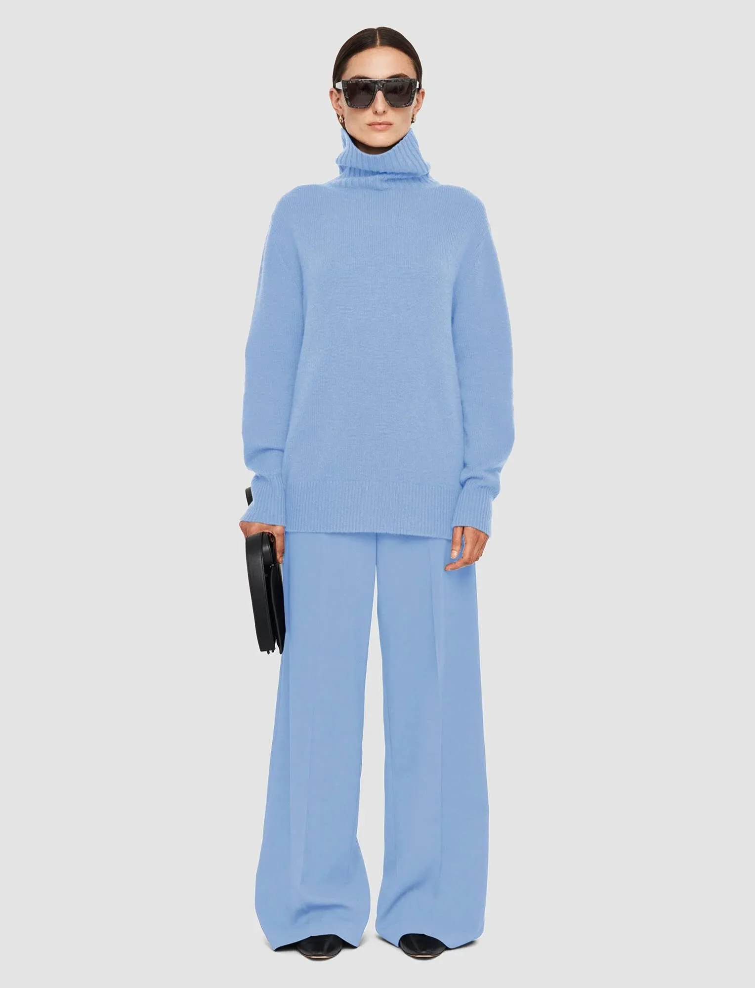 JOSEPH OPEN CASHMERE HIGH NECK JUMPER
