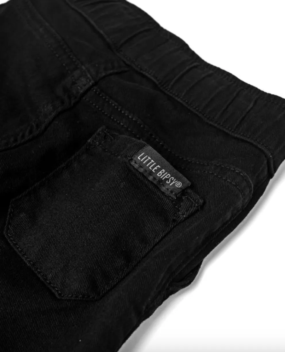 Little Bipsy - Cotton Twill Jogger in Black