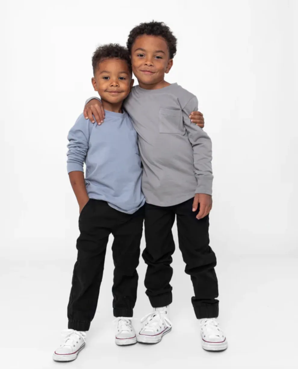 Little Bipsy - Cotton Twill Jogger in Black