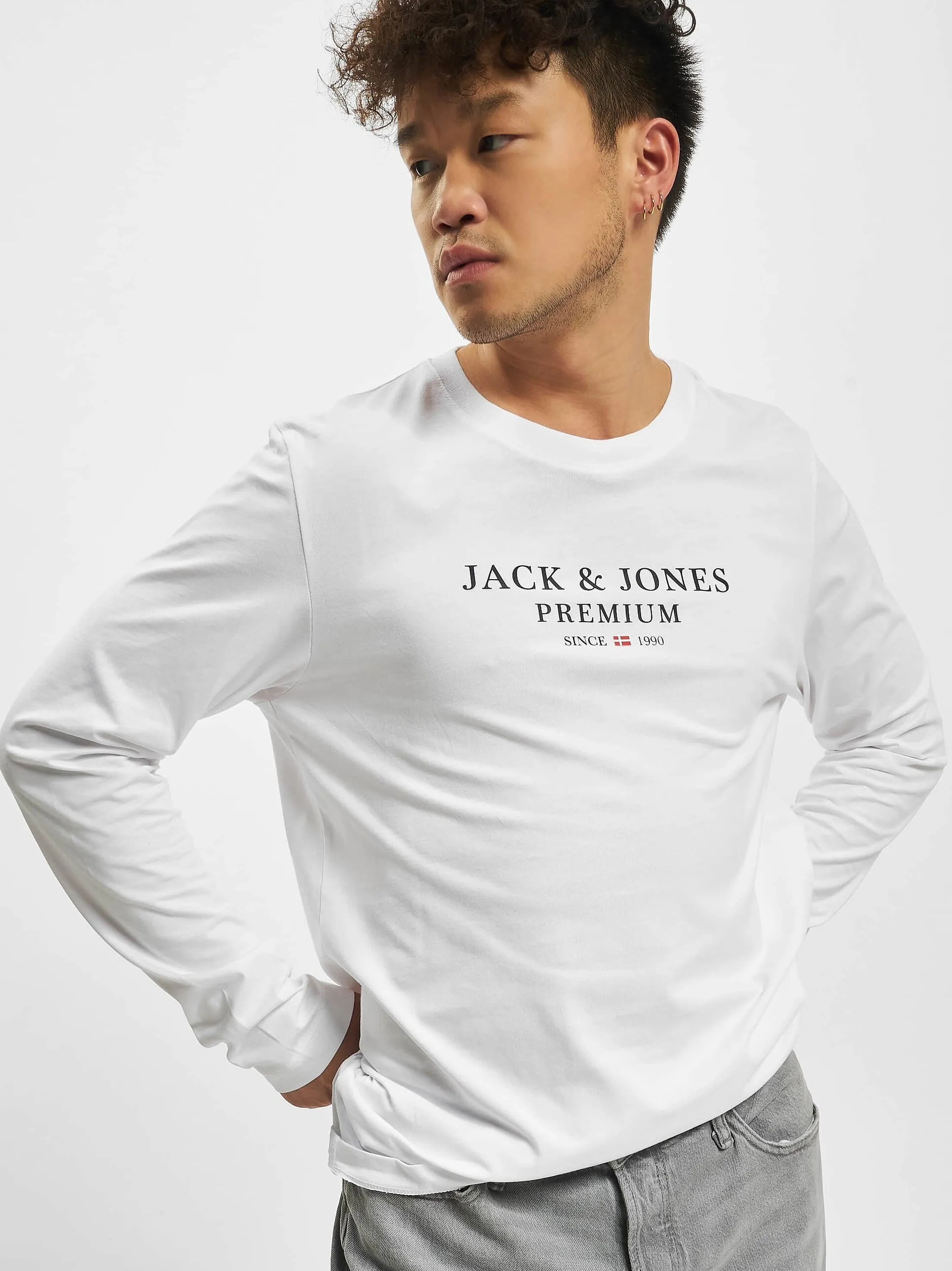 Men's Brand Logo Printed Top,White