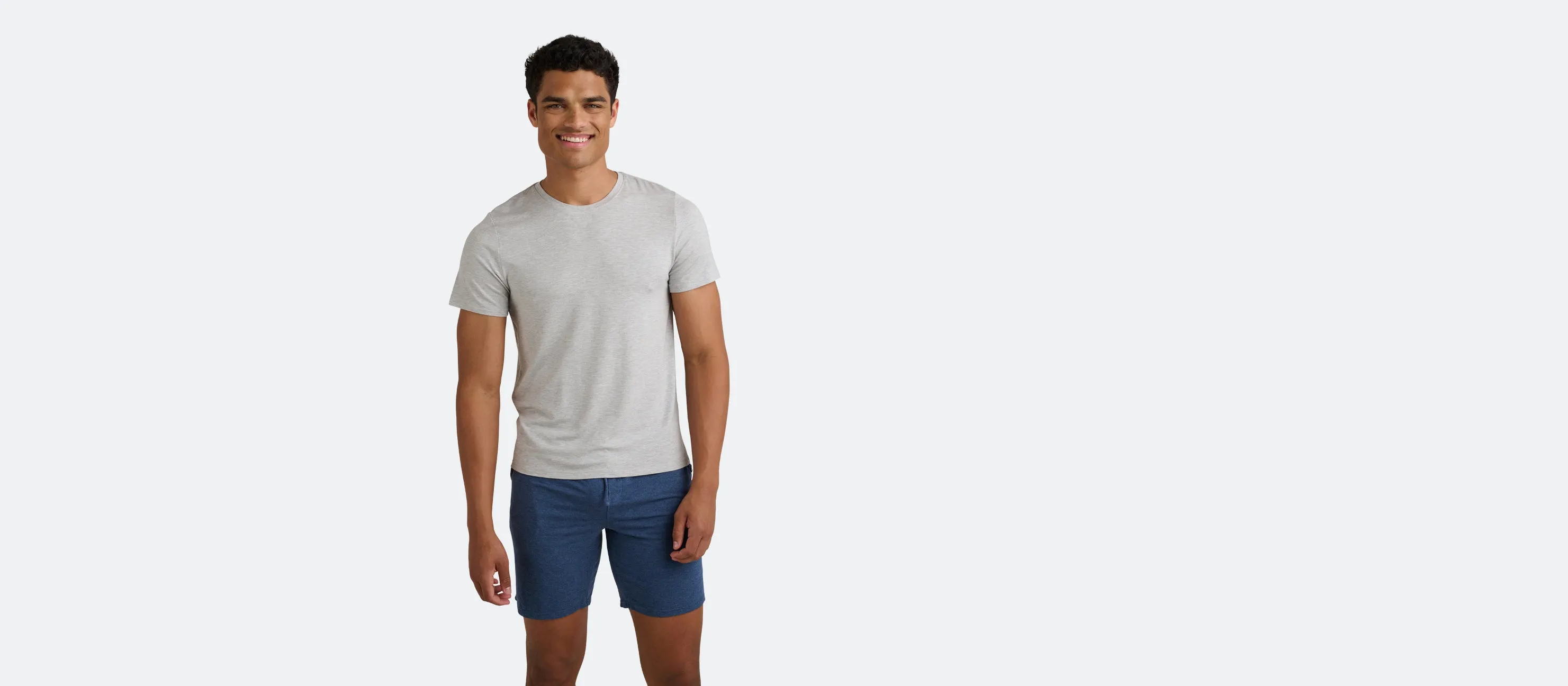 Men's Modal Crew Tee 3-Pack | Black Heather Grey White Pack