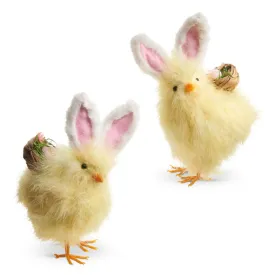 Raz Imports 2024 Easter 9" Chick With Bunny Ears, Asst of 2