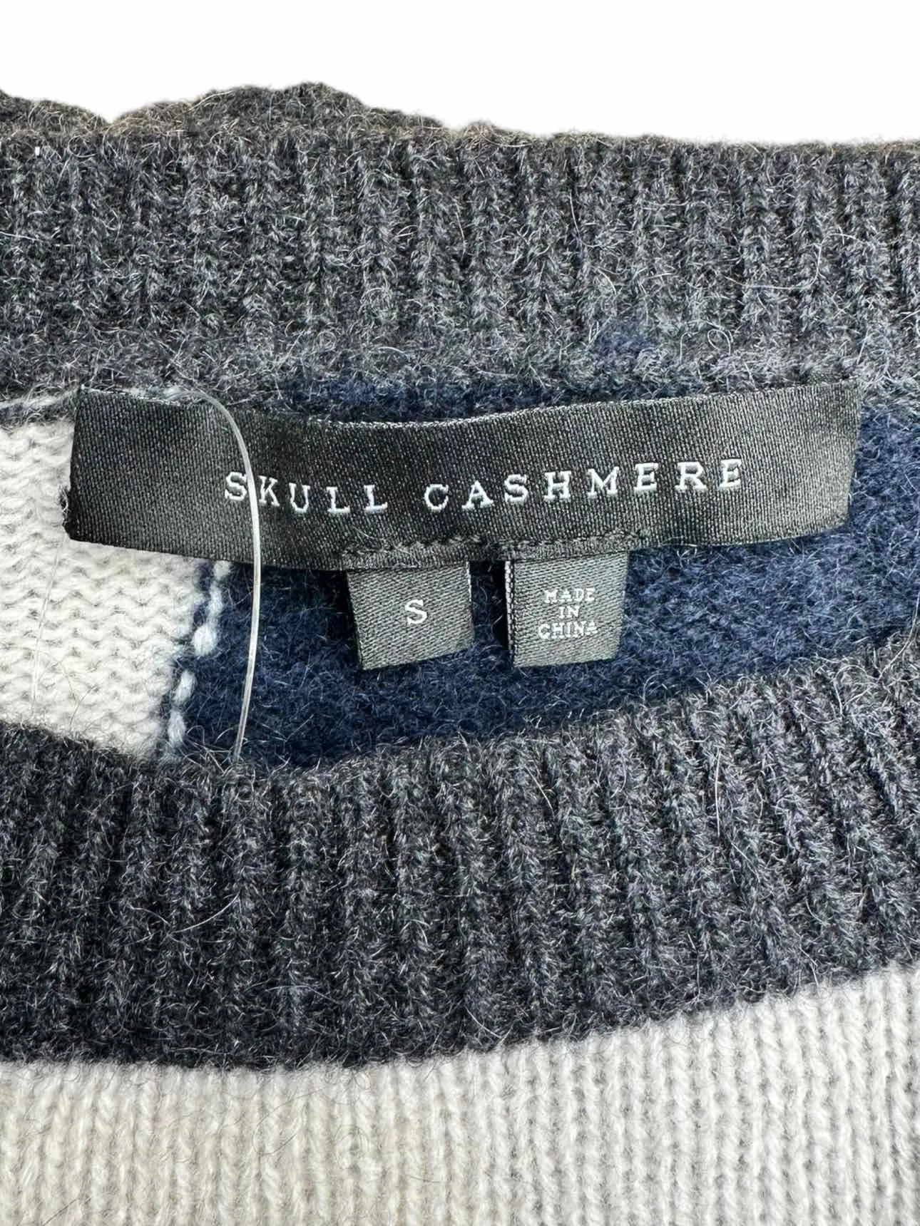 SKULL CASHMERE Gray Camouflage Cashmere Sweater Size S