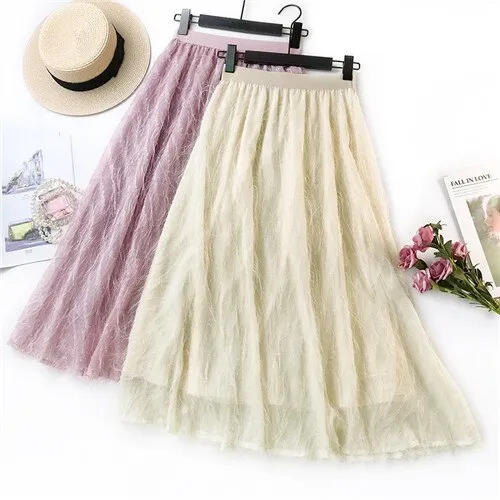 Tulle Skirts Chiffon Skirt