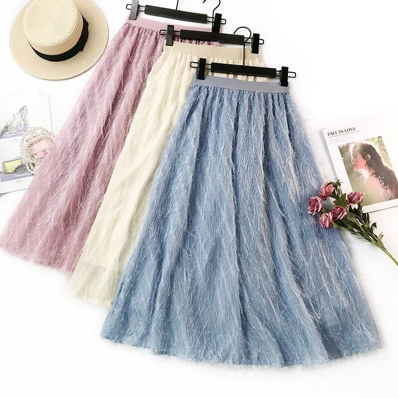 Tulle Skirts Chiffon Skirt