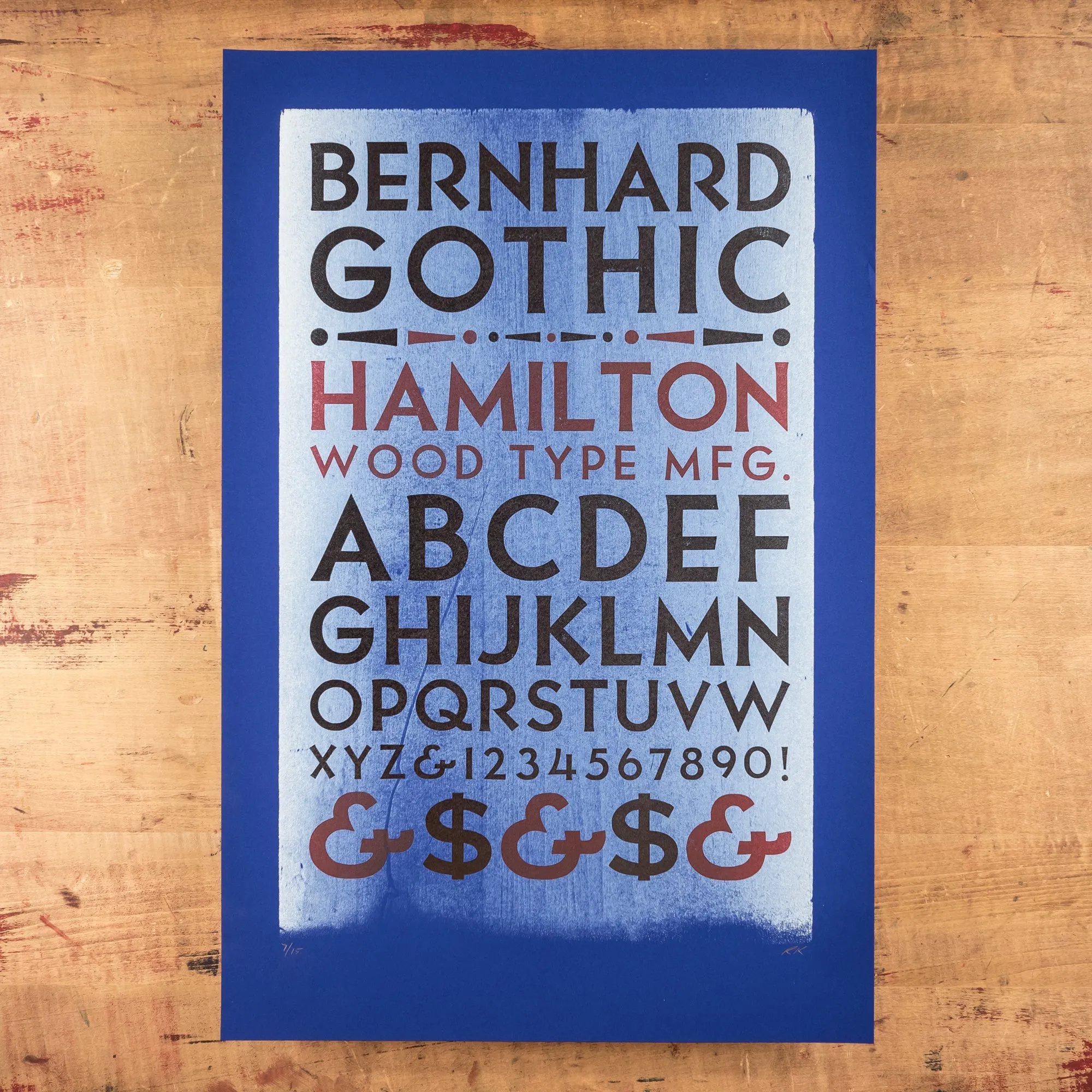 Type Specimen: Bernhard Gothic Specimen